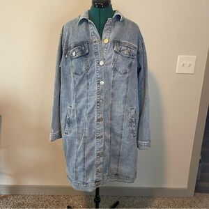 Eloquii Denim Trench L